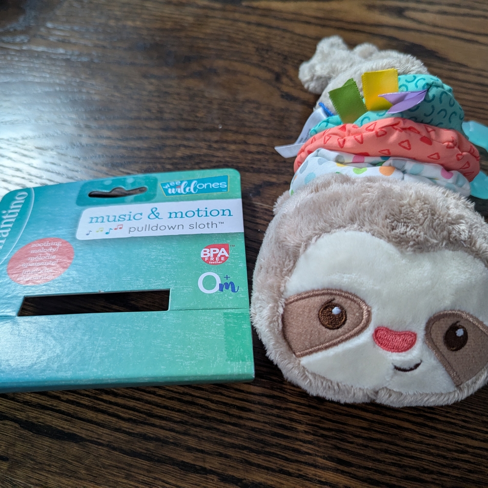 Infantino Music & Motion Pulldown Sloth - Colorful Fun